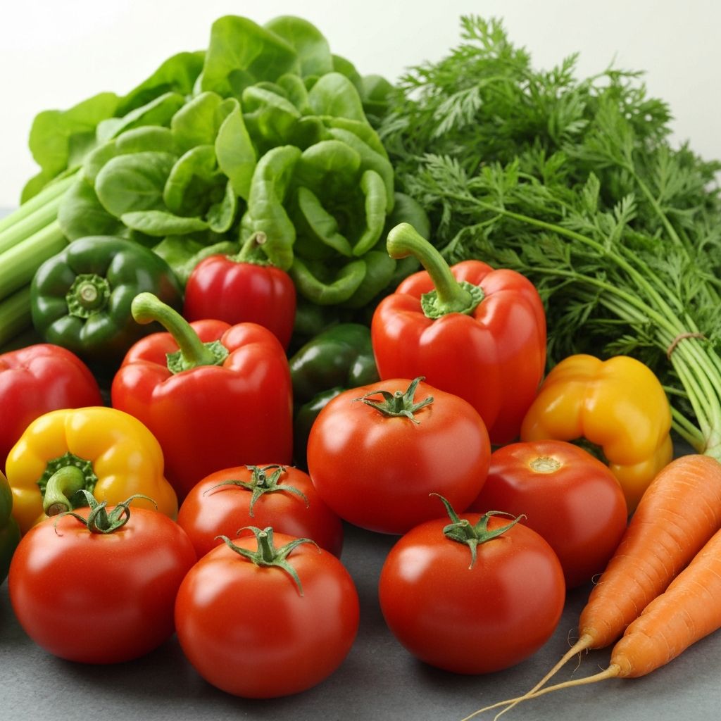 Fresh vegetables and produce