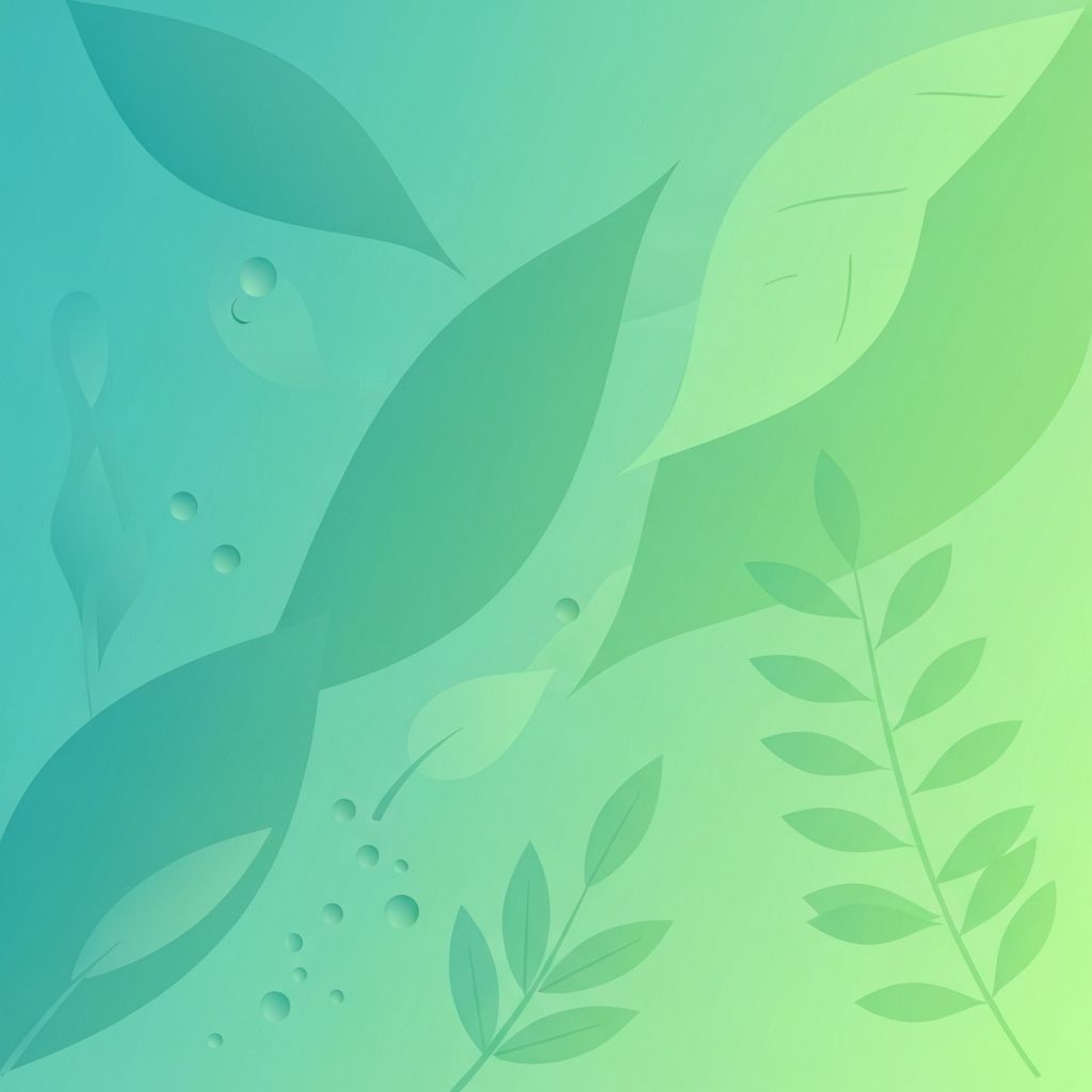 Abstract organic shapes representing natural wellness